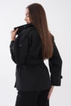 Kadın Yakası Düğmeli Düğme Kapamalı Astarlı Kuşaklı Trenckot 265102 -