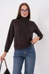 Kadın Yakası Fermuar Detaylı Modal Sweatshirt 265166 -