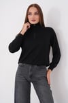 Kadın Yakası Fermuar Detaylı Modal Sweatshirt 265166 -