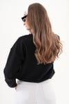 Kadın Yakası Fermuar Detaylı Selanik Örme Sweatshirt 255059 -