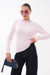 Kadın Yakası Taş Detaylı Sakallı Triko Örme Kazak 265158 -