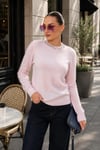 Kadın Yakası Taş Detaylı Sakallı Triko Örme Kazak 265158 -
