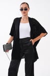 Kadın Yarasa Kol Triko Örme Hırka 260481 - 265210