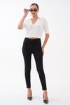 Kadın Yüksek Bel Dar Paça Gabardin Pantolon 265108 -