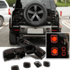 Defender Stop Lambası Siyah Cam Kapak Seti