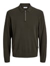 JJEEMIL KNIT POLO HALF ZIP LS NOOS 12268210