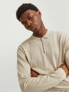 JJEEMIL KNIT POLO HALF ZIP LS NOOS 12268210