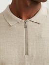 JJEEMIL KNIT POLO HALF ZIP LS NOOS 12268210