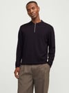 JJEEMIL KNIT POLO HALF ZIP LS NOOS 12268210