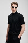 Lufian Hudson Erkek Siyah Polo Yaka Tişört (111040234)