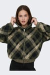 ONLMAROON LS ZIP COLLAR CARDIGAN KNT 15358211