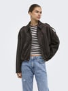 ONLMOON-STINA FAUX SUEDE BOMBER PNT NOOS 15381024