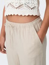 ONLY ONLSIESTA MW PULL-UP LINEN BL PNT NOOS 15322263