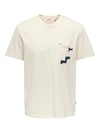 ONLY & SONS ONSPERRY LIFE REG LEAF SS POCKETTEE 22025286