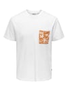 ONLY & SONS ONSPERRY LIFE REG LEAF SS POCKETTEE 22025286