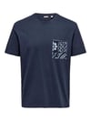 ONLY & SONS ONSPERRY LIFE REG LEAF SS POCKETTEE 22025286