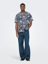 ONLY & SONS ONSWHITE RESORT REG SS SHIRT 22037244