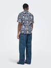 ONLY & SONS ONSWHITE RESORT REG SS SHIRT 22037244