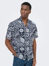 ONLY & SONS ONSWHITE RESORT REG SS SHIRT 22037244