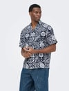 ONLY & SONS ONSWHITE RESORT REG SS SHIRT 22037244