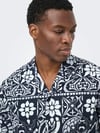 ONLY & SONS ONSWHITE RESORT REG SS SHIRT 22037244