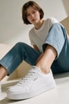 Puma Ayakkabı Sneaker 38014702 Skye Clean White-White-Silver T