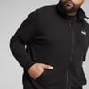 Puma Logo Track Jacket Erkek Siyah Eşofman Üstü (68258401)