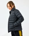 Skechers W Essential Outerwear Padded Jacket S231240-3817 Kadın Siyah Dolgulu Şişme Mont