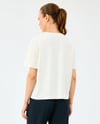 Skechers W Light Fabric T-Shirt S2520257-3855 Kadın Beyaz Hafif Kumaş Spor Tişört