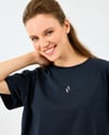 Skechers W Light Fabric T-Shirt S2520257-3817 Kadın Siyah Hafif Kumaş Spor Tişört