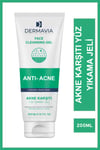 DERMAVIAYÜZ TEMİZLEYİCİLERDermavia Akne karşıtı Salisilik Asitli Parfümsüz Cilt Temizleyici Yüz Yıkama Jeli 200 ml