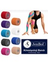 JENBOLSPORCU BESİN TAKVİYELERİJenbol Kinesiology Tape Ağrı Bandı 5 cm x 5 m - Beyaz