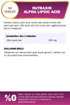 NUTRAXINBESİN TAKVİYELERİNutraxin Alpha Lipoic Acid 200 mg 60 Tablet
