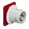 81532
6x63A, trifaze, 3P+T, IP44, VİDALI, Düz Makine Fiş