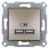 EPH2700269
Asfora USB Prizi 2,1A Bronz