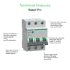 EZ9F57363Schneider,EZ9F57363,Pro 3 Faz 63A 6 KA C Tipi Sigorta