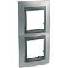 MGU66.004V.238Unica Krom satine-Grafit İkili dikey çerçeve