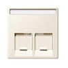 MTN469944Merten İkili RJ45 tuş kapağı, System-M, Krem