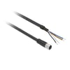 XZCP1141L10Telemecainique Sensors , XZCP1141L10 , M12 PVC Kablolu  4 pin  Düz Dişi  Konnektör 10m