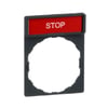 ZBY2304
Yazılı 8 x 27 mm yazı tutucu 30 x 40 mm STOP işare