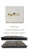 SAKSI MİX 104 GÖZLÜ 30*50 MM ÇAP AGRİPOTLU VİYOL 9 ADET(KOLİDE)