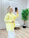 İKOLL OWERSİZE SARI GÖMLEK