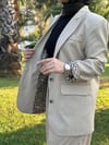 LEOPAR DESEN BLAZER CEKET