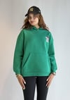  Kadın Kapüşonlu Baskı Detaylı Kanguru Cepli Oversize Yeşil Sweatshirt -Sweatshirt-Tf The Fancy For You-8187-2- Kadın Kapüşonlu Baskı Detaylı Kanguru Cepli Oversize Yeşil Sweatshirt 