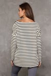 Bluz Çizgili Uzun Kollu Fancy Style-Bluz-Tf The Fancy For You-8269-
