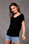 Fancy Basic T-Shirt V Yaka-T-Shirt-Tf The Fancy For You-8462-