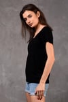 Fancy Basic T-Shirt V Yaka-T-Shirt-Tf The Fancy For You-8462-