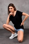 Fancy Basic T-Shirt V Yaka-T-Shirt-Tf The Fancy For You-8462-