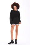 Fancy Bisiklet Yaka Garnili Sırt Detaylı Sweatshirt-Sweatshirt-Tf The Fancy For You-9051-
