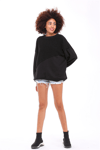 Fancy Bisiklet Yaka Garnili Sırt Detaylı Sweatshirt-Sweatshirt-Tf The Fancy For You-9051-